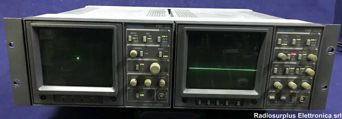 Moniteur Vecteurscope Tektronix 1751 - Pour Signaux PAL, Occasion En état Fonctionnel
