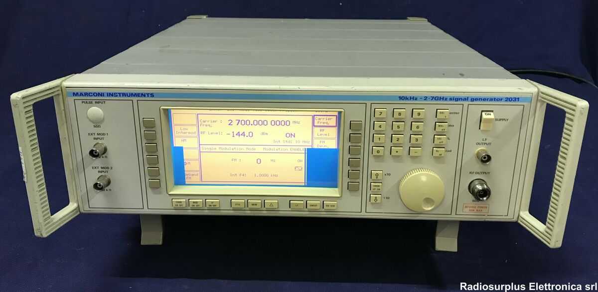 Marconi 2022E Generatore - Manuale di servizio Manuale utente