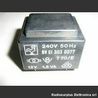 TRBVEI303-0077 Trasformatore Alimentazione 12 Volt 1,5 VA Componenti elettronici