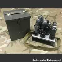 Valves  NO.19 Case Spare Valves  WIRELESS SET NO.19  Contiene valvole di ricambio per stazioni radio 19MKII/III Accessori per apparati radio Militari