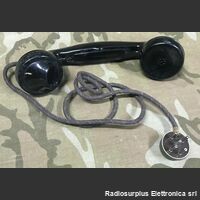 mic ceco Microtelefono CECO  Ptt e spina 4 poli Accessori per apparati radio Militari