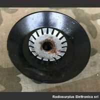 mbn75 Manopola in Bachelite Nera con indice  Diametro mm 75 perno mm 6 Componenti elettronici