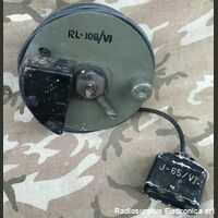 RL-108/VI Avvolgicavo con cavo audio per rtx  RL-108/VI  Consentiva il collegamento a distanza di microfono e cuffia Accessori per apparati radio Militari