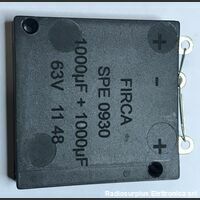 SPE 0930 Condensatore Elettrolitico  FIRCA SPE 0930  1000 + 1000 uF  63 Volt Componenti elettronici