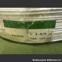 LARIOCAVI Bobina Cavo Elettrico  LARIOCAVI  Piattina costa larga  Sez. 2 x 0,75mm  Lunghezza 100 mt Materiale elettrico