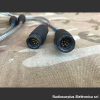  A/VHF-NKA 80K Cavo Adattatore Audio con Supporto  A/VHF-NKA 80K  Utilizzato con apparati radio SEM 70,80,90,93 Accessori per apparati radio Militari