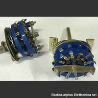 C6V3P Commutatore Rotativo Doppio da pannello 3 vie (x2)  3 Posizioni Componenti elettronici