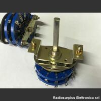 C6V3P Commutatore Rotativo Doppio da pannello 3 vie (x2)  3 Posizioni Componenti elettronici