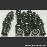 kitbnc10 Adattatore R.F.  -Spina BNC  Presa BNC  Kit 10 pezzi -salvaconnettore Componenti elettronici