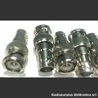 kitbnc10 Adattatore R.F.  -Spina BNC  Presa BNC  Kit 10 pezzi -salvaconnettore Componenti elettronici