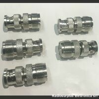 kitbnc-pl Adattatore R.F.  SO239  - Spina BNC - Presa PL  Lotto 5 pezzi  Componenti elettronici