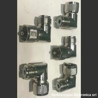 kitplmplf5 Connettore Adattatore ad angolo  Da  UHF PL259 a  UHF SO239  Kit 5 pezzi Componenti elettronici