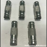 kitbncfbncf5 Connettore Adattatore BNC - BNC  Adattatore da BNC femmina a BNC femmina  Kit 5 pezzi Componenti elettronici
