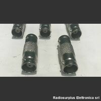 kitbncfbncf5 Connettore Adattatore BNC - BNC  Adattatore da BNC femmina a BNC femmina  Kit 5 pezzi Componenti elettronici