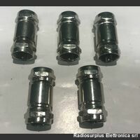 kitfmfm5 Connettore Adattatore F - F  Adattatore da F maschio a F maschio  Kit 5 pezzi Componenti elettronici