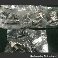 AmphenolBnc5 Connettore Volante  AMPHENOL BNC maschio a crimpare per RG58  Kit 5 pezzi Componenti elettronici