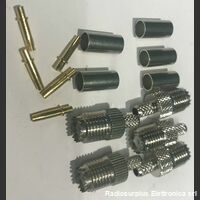 kitfpann5 Connettore coassiale tipo F  Connettore coassiale tipo F a crimpare  Kit 5 pezzi Componenti elettronici