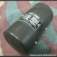 ES-160 Aviation Dynamotor      Type ES-160  Inverter aeronautico 400 Hz  Ingresso 22-25 Volt 1,69 A  Uscita 300 Volt,  0,05A Apparati radio militari