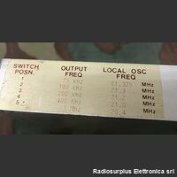 Racal2336 RACAL MA2336 Modulo di IF con 5 filtri  75/100/200/400/1000 Khz Moduli  - Ricambi Originali -