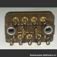 3986.259 - 5935 .00 Coppia Connettore 9 poli da telaio  3986.259 - 5935 .00  Presa + spina  in bachelite a saldare Componenti elettronici