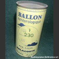ballon230 Pallone meteorologico da mt 2,30, in puro lattice -nuovo Militaria