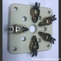 GZ5-A Zoccolo Valvola  GZ5-A  Per tubo elettronico 4-400A  4-125  3-500Z  4-400  5pin Ceramico -nuovo Componenti elettronici