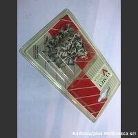 clipiattina Chiodini fissaggio piattina isolati Bianchi  Blister 100 pezzi Ricambi Elettrici