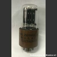 25Z6 WGT Valvola  25Z6 WGT  Doppio Diodo CHATHAM Valvole