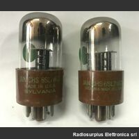 6SL7 WGT Coppia Valvole  6SL7 WGT  Doppio Triodo SYLVANIA Valvole