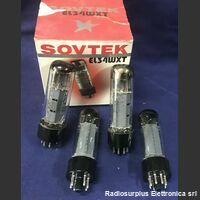 4xEL34 Lotto 4 Valvole  EL34  Pentodo di Potenza SOVTEK Valvole