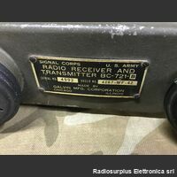 BC-721-B BC-721-B  Ricetrasmettitore simile al BC-611  Utilizzato per unità Alianti AAF della seconda guerra mondiale. Apparati radio