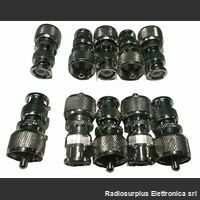 kitBNC-PL Adattatore R.F.  -Spina PL - Spina BNC  Kit 10 pezzi Componenti elettronici
