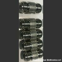 kitN-N05 Adattatore R.F.  -Presa N - Presa N  Kit 5 pezzi -barilotto Componenti elettronici