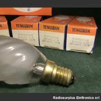 TortSme E1415W Tortiglione Smerigliata E 14 TUNGSRAM  Lampada ad incandescenza 220-230 Volt 15 Watt Componenti elettronici