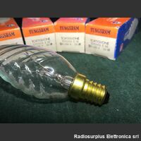 TortChia E1415W Tortiglione Chiara E 14 TUNGSRAM  Lampada ad incandescenza 220-230 Volt 15 Watt Componenti elettronici