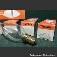 FiammaChia E1415W Fiamma Chiara E 14 TUNGSRAM  Lampada ad incandescenza 220-230 Volt 15 Watt Componenti elettronici