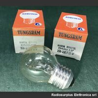 GocRidChiara E27-25W Goccia Ridotta Chiara E 27 TUNGSRAM  Lampada ad incandescenza 220-230 Volt 25 Watt Componenti elettronici