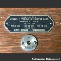 WE45 Weston Electrical mod. 45  Voltmetro per misure di labolatorio  Due portate in DC 150 - 300 Volt Accessori per apparati radio Militari