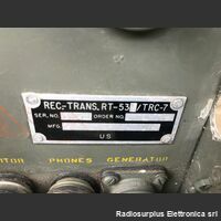  RT-53 (B) / TRC-7  Ricetrasmettitore VHF canalizzato in AM da 100 a 156 Mhz Apparati radio