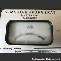 TTL6109A TTL6109A  Contatore geiger Tedesco a camera di ionizzazione  Unità di misura Roentger/ora Militaria