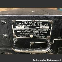 R-26/ARC-5 SCR-274-N  type CRV-46151 (R-26/ARC-5)  Ricevitore Aeronautico  ARB HF per la marina aeronautica U.S. Navy Apparati radio