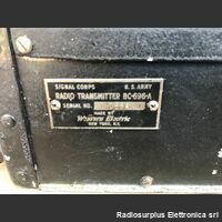 BC-696-A BC-696-A (T-19/ARC-5)  Trasmettitore  Aeronautico  U.S. Army  Frequenza da 3 a 4 Mhz Apparati radio militari
