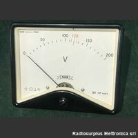 MAIOR 6083 Voltmetro  MAIOR 6083   cm 9,5 x 8 a pannello Componenti elettronici
