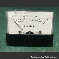 AC1560f.s. Voltmetro  150 Volt f.s.   cm 6 X 4,5 a pannello Componenti elettronici