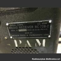 BC-728-C BC-728-C  Ricevitore U.S. Army da 2 a 6 Mhz preselezionabile su 4 canali in AM Apparati radio