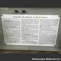 TS-822/U TS-822/U  Test set per la prova e l'allineamento  dei ricetrasmettitori SCR-536/BC-611 e BC-721 Accessori per apparati radio Militari