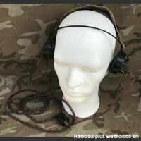 DLR N°5 CUFFIA W.S. Inglese  DLR N°5  I.T.BA5  Completa di cavo telato e connettore Accessori per apparati radio Militari