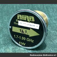 1L1 Tappo per wattmetri Bird  BIRD mod. 1L1  1 W da 1,7 - 1,99  Ghz Accessori per strumentazione