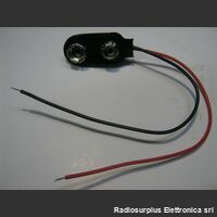 CLIP9V Attacco pila PIATTA 9V Prodotto nuovo. Componenti elettronici