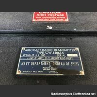 CW-52063A Aircraft Radio Transmitter  type CW-52063A mod. GF-12  Trasmettitore HF aeronautico Apparati radio